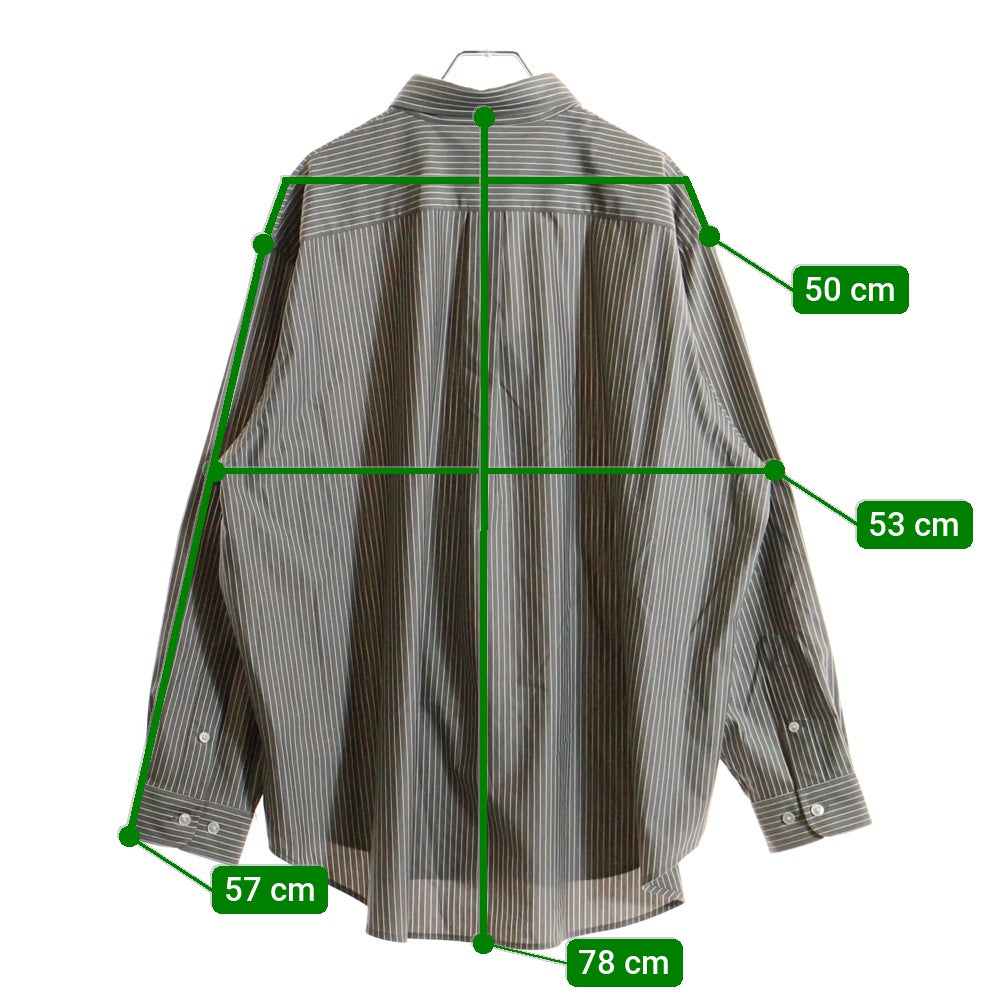 KANEMASA PHIL.(カネマサフィル) 24SS 46G Atmosphere Shirt アトモスフィアシャツ ボタンダウン長袖シャツ KM24S-028 グレー