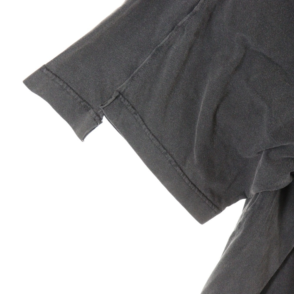 VETEMENTS(ヴェトモン) 23SS Deconstructed T-Shirt ディコンストラクテッドTシャツ ロゴプリント再構築半袖Tシャツ UE54TR570B ブラック
