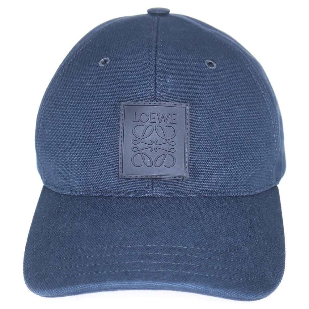 LOEWE(ロエベ) アナグラム ロゴデザイン ベースボールキャップ 帽子 キャップ ネイビー K820AA2X01