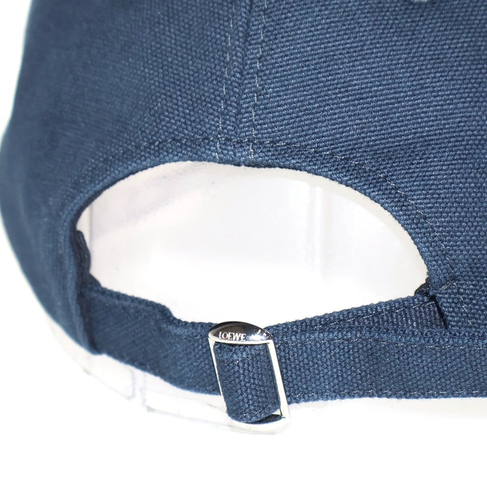 LOEWE(ロエベ) アナグラム ロゴデザイン ベースボールキャップ 帽子 キャップ ネイビー K820AA2X01