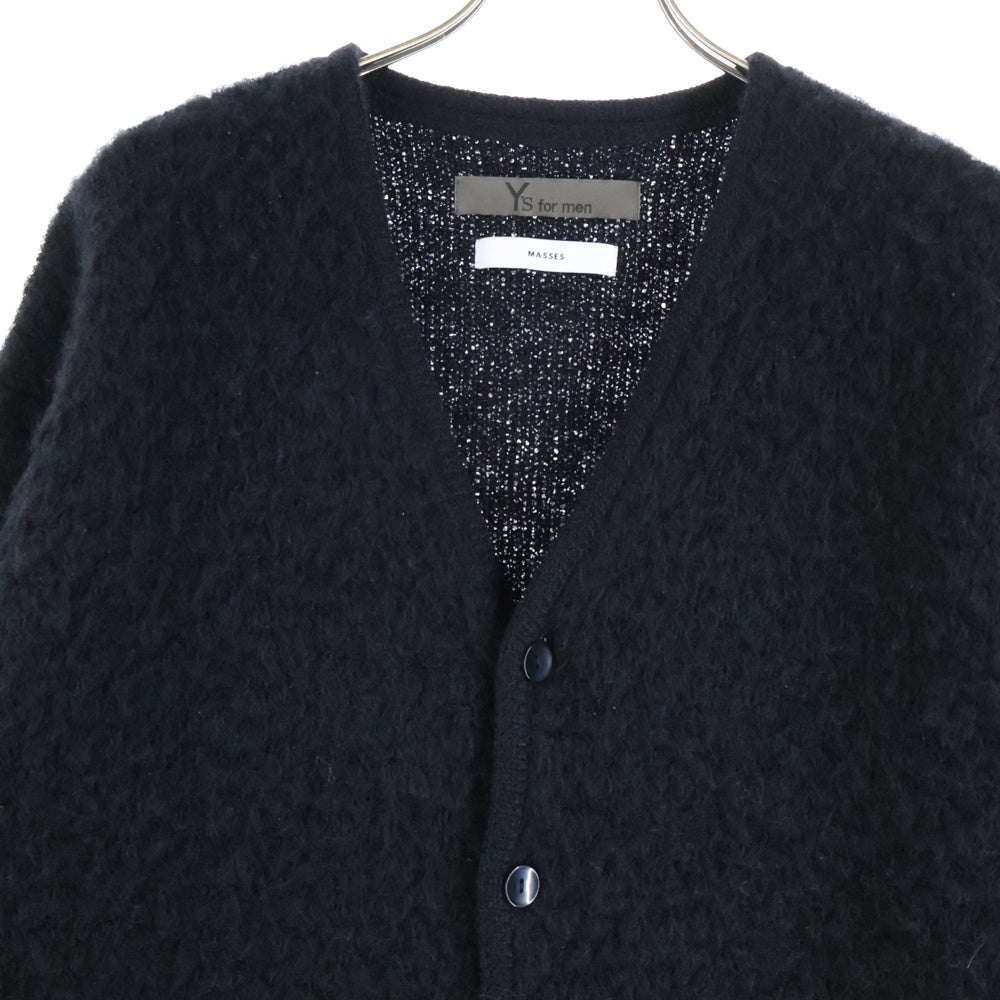 Y's for men(ワイズフォーメン) × MASSES CD Ys ウールカーディガン ML-K49-989 ブラック