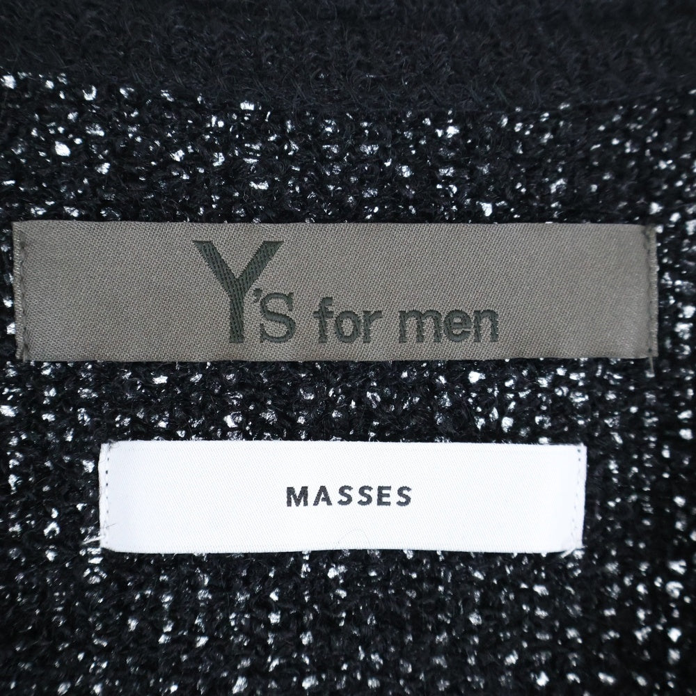 Y's for men(ワイズフォーメン) × MASSES CD Ys ウールカーディガン ML-K49-989 ブラック