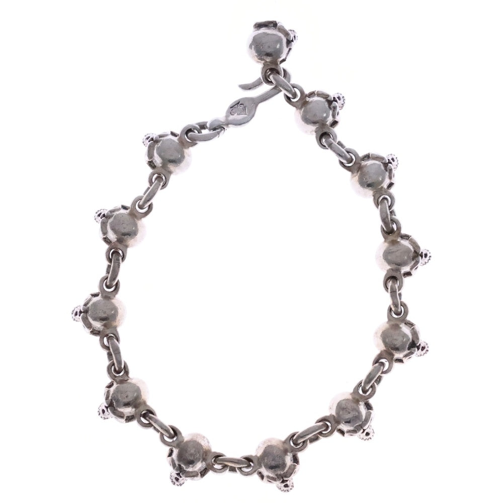 THIRTEEN DESIGNS(サーティーンデザインズ) MAD SKULL BRACELET スカル ブレスレット シルバー