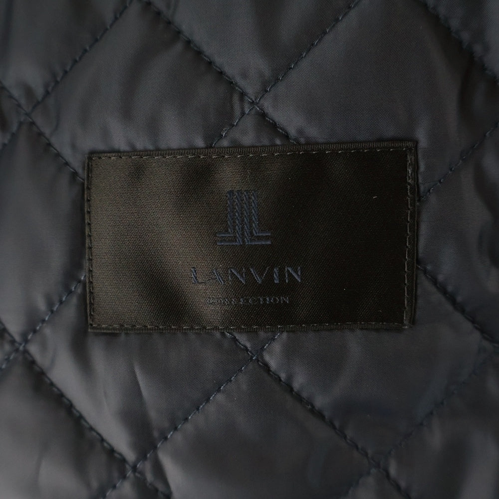 LANVIN(ランバン) ツイル コート フロントボタン ジャケット コート ネイビー 258401