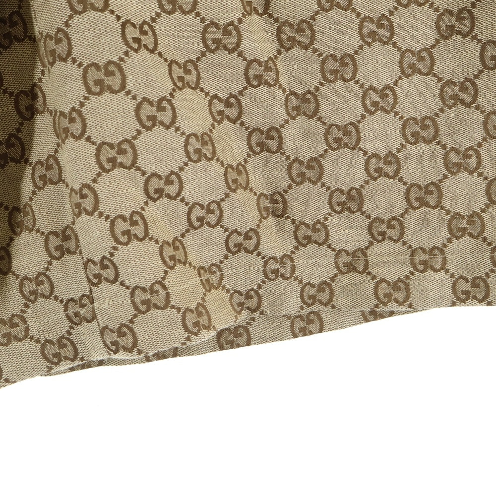 GUCCI(グッチ) 23AW Linen Blend Canvas Short Pants リネンブレンドキャンバスショートパンツ GGスプリーム総柄ハーフパンツ 742781 Z8BIX ベージュ