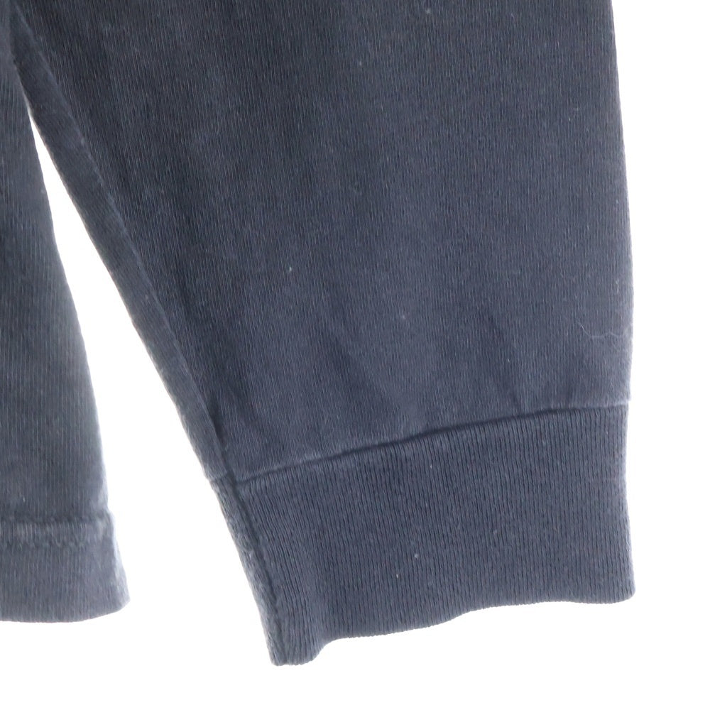 CHROME HEARTS(クロムハーツ) FLRL CRS L/S TEE バーティカルロゴ バックフローラルクロス フロントポケット クルーネック 長袖Tシャツ ロンT ブラック