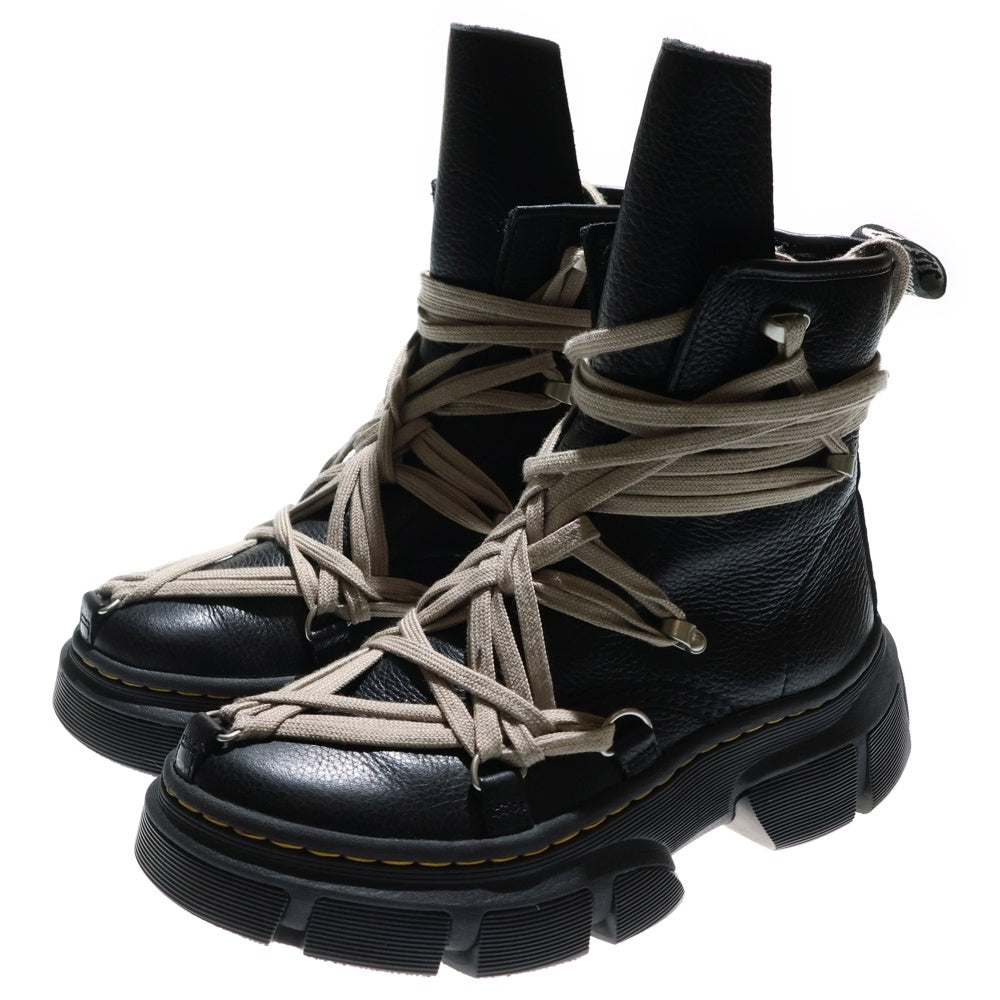 Rick Owens(リックオウエンス) 24SS ×Dr. Martens 1460 DXML Mega Lace Boots メガレースブーツ サイドジップレースアップブーツ 31752001 ブラック