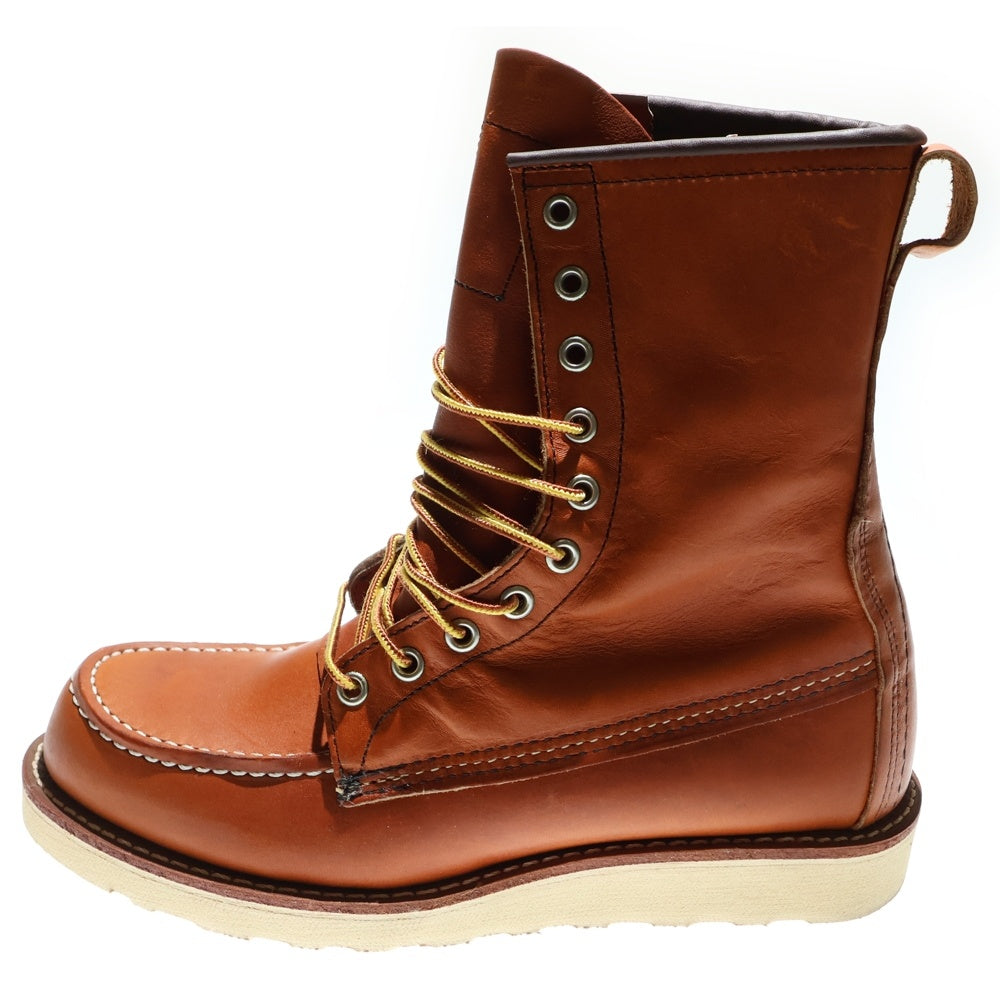 RED WING(レッド ウイング) 8-Inch Classic Moc 8インチクラシックモック レースアップレザーブーツ 877-1 ブラウン