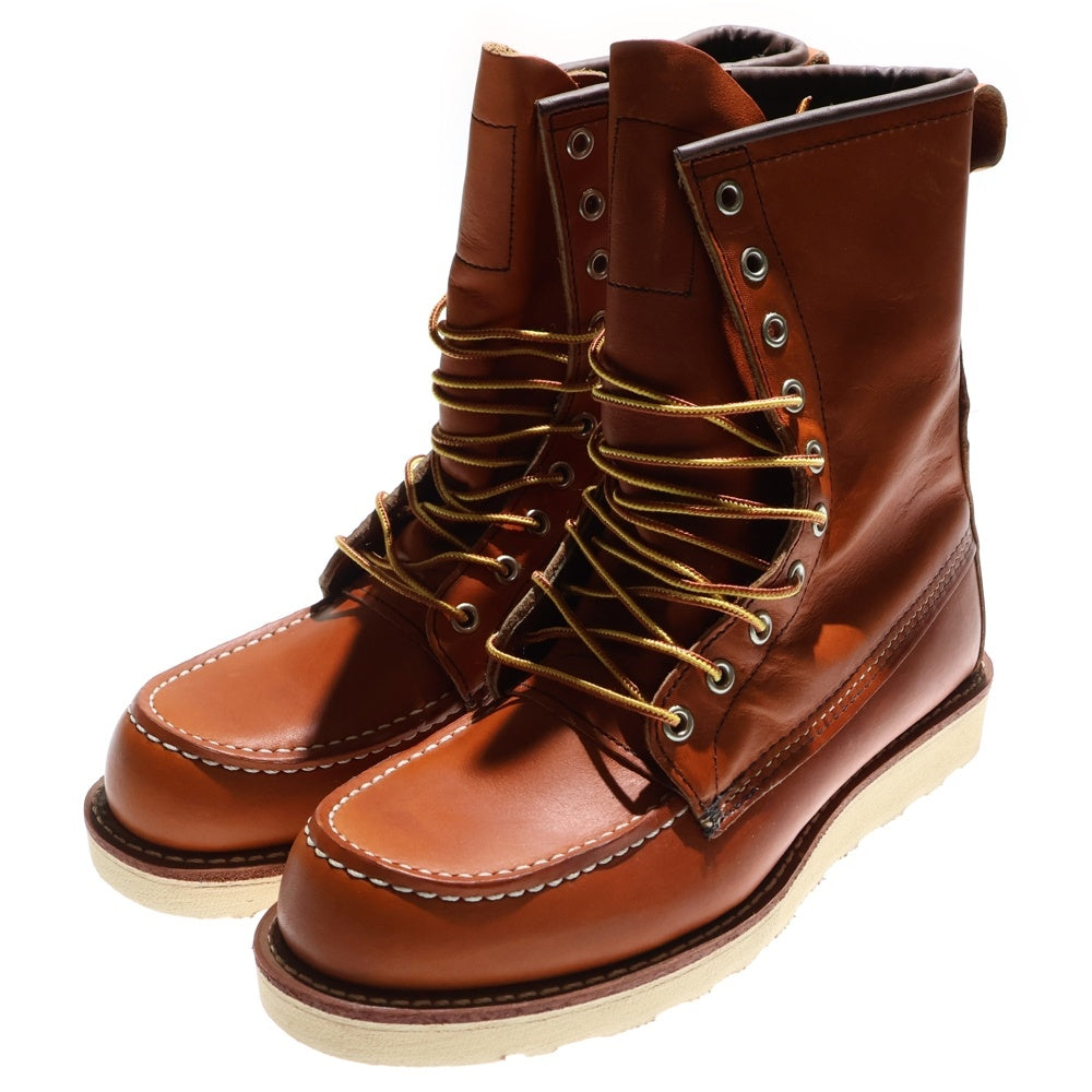 RED WING(レッド ウイング) 8-Inch Classic Moc 8インチクラシックモック レースアップレザーブーツ 877-1 ブラウン