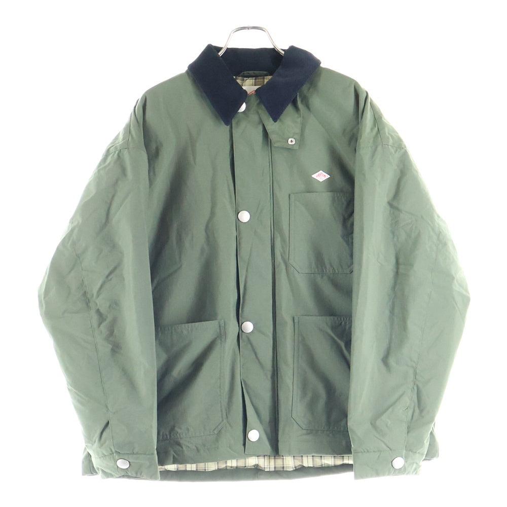 DANTON(ダントン) Nylon Coverall Jacket ナイロンカバーオールジャケット ジップアップナイロンジャケット DT-A0524 NTF カーキ