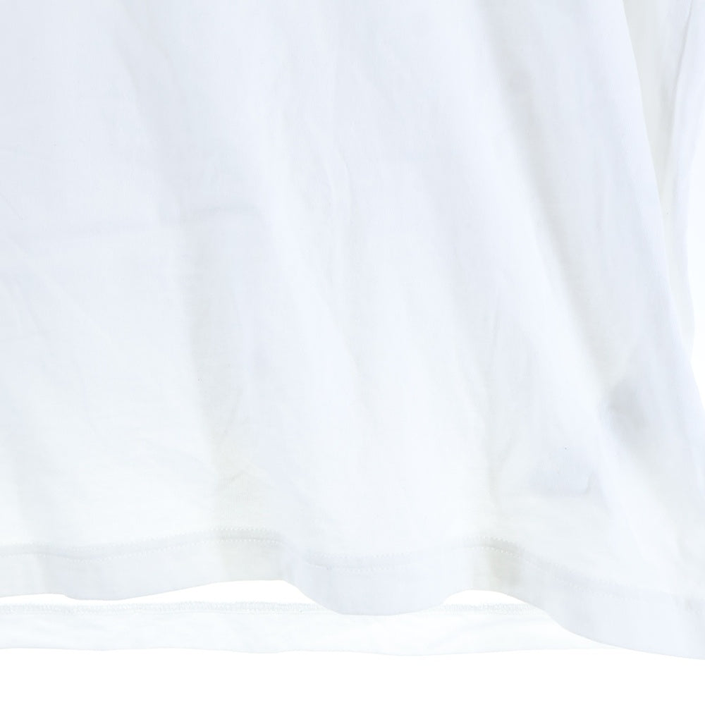 LANVIN(ランバン) Cotton Knitted T-Shirts コットンニットTシャツ クルーネック半袖Tシャツ RM-JE0069-JR31-H20 ホワイト