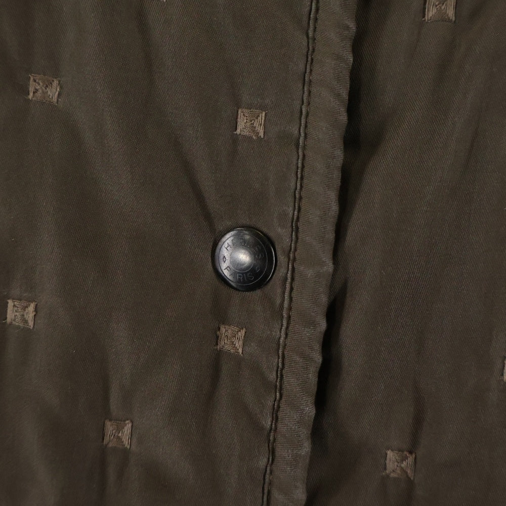 HERMES(エルメス) マルジェラ期 パドックコート 中綿 ロングコート ブラウン