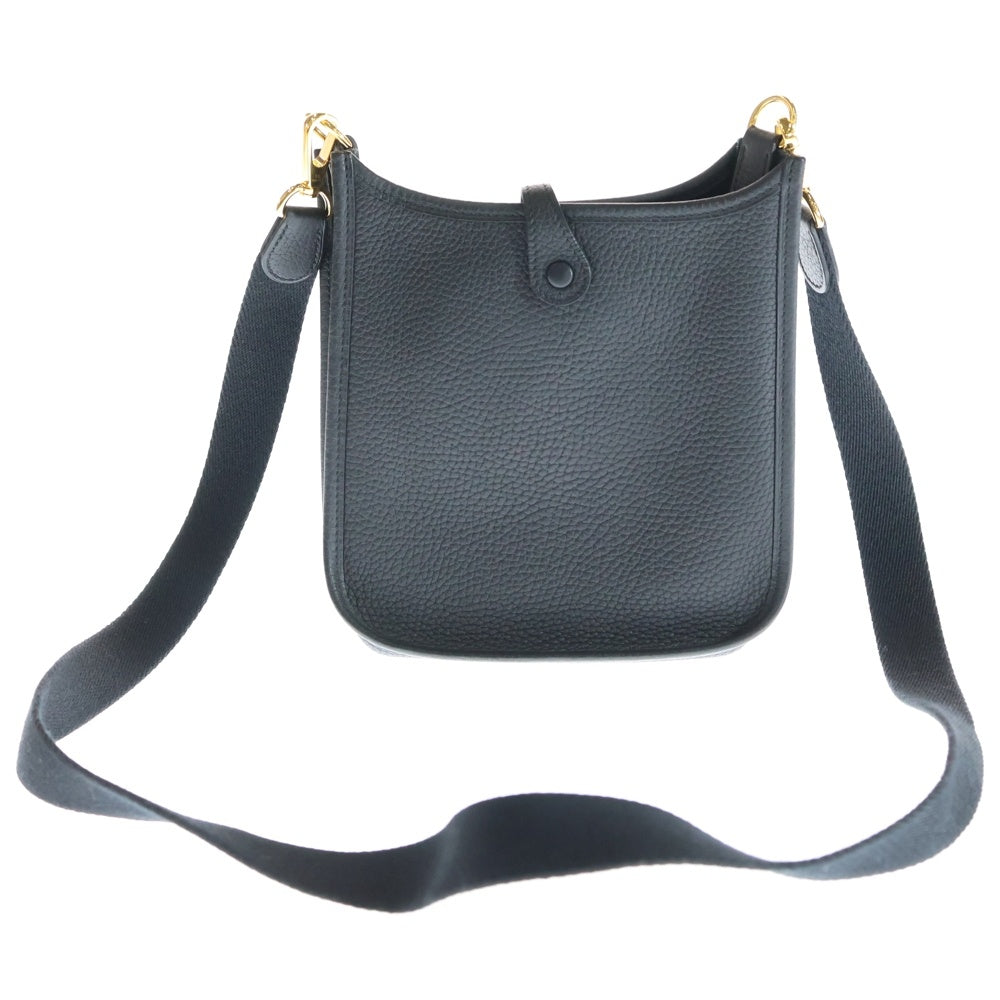 HERMES(エルメス) エブリン2TPM トリヨンクレマンス レザー ショルダーバッグ C刻印 ブラック/ゴールド