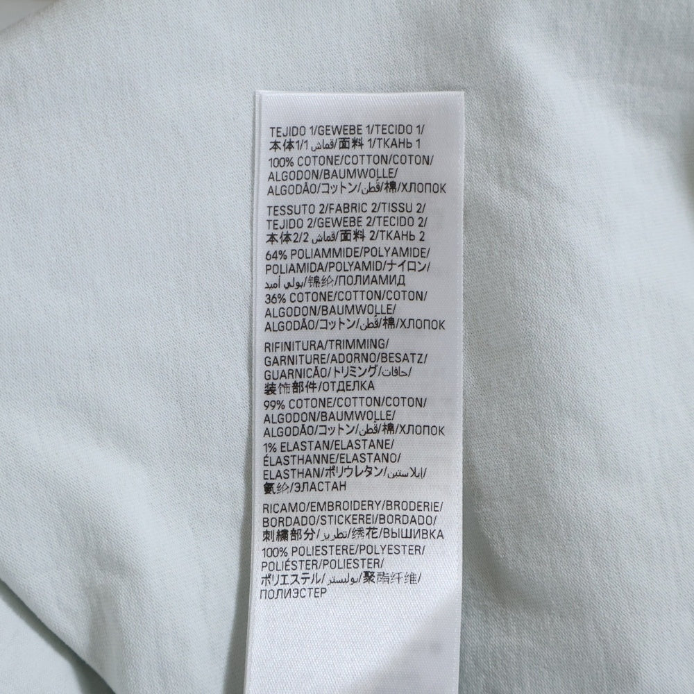 BALENCIAGA(バレンシアガ) ロゴ刺繍サイドラインオーバーサイズ 半袖Tシャツ カットソー 829686 TSVH2 ホワイト