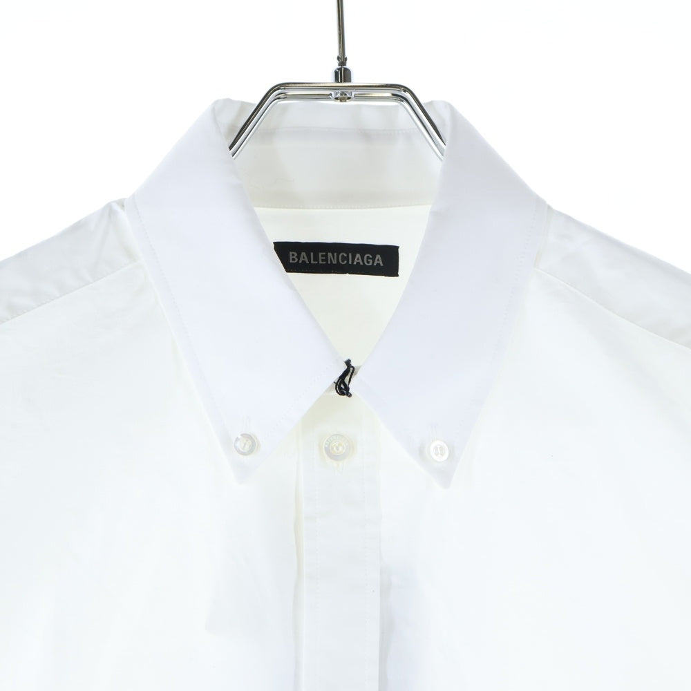 BALENCIAGA(バレンシアガ) 袖ワッペンデザイン 半袖シャツ 830980 TRM28 ホワイト