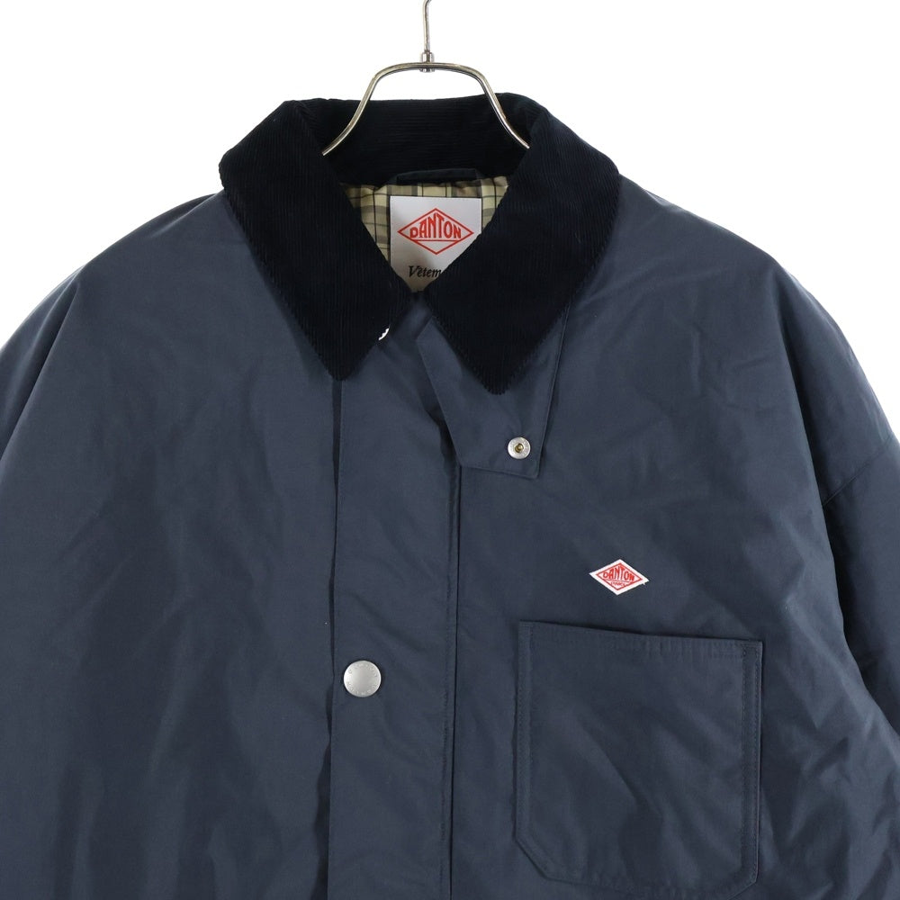 DANTON(ダントン) COVERALL JACKET ナイロンタフタ 中綿 カバーオールジャケットブラック DT-A0524 NTF