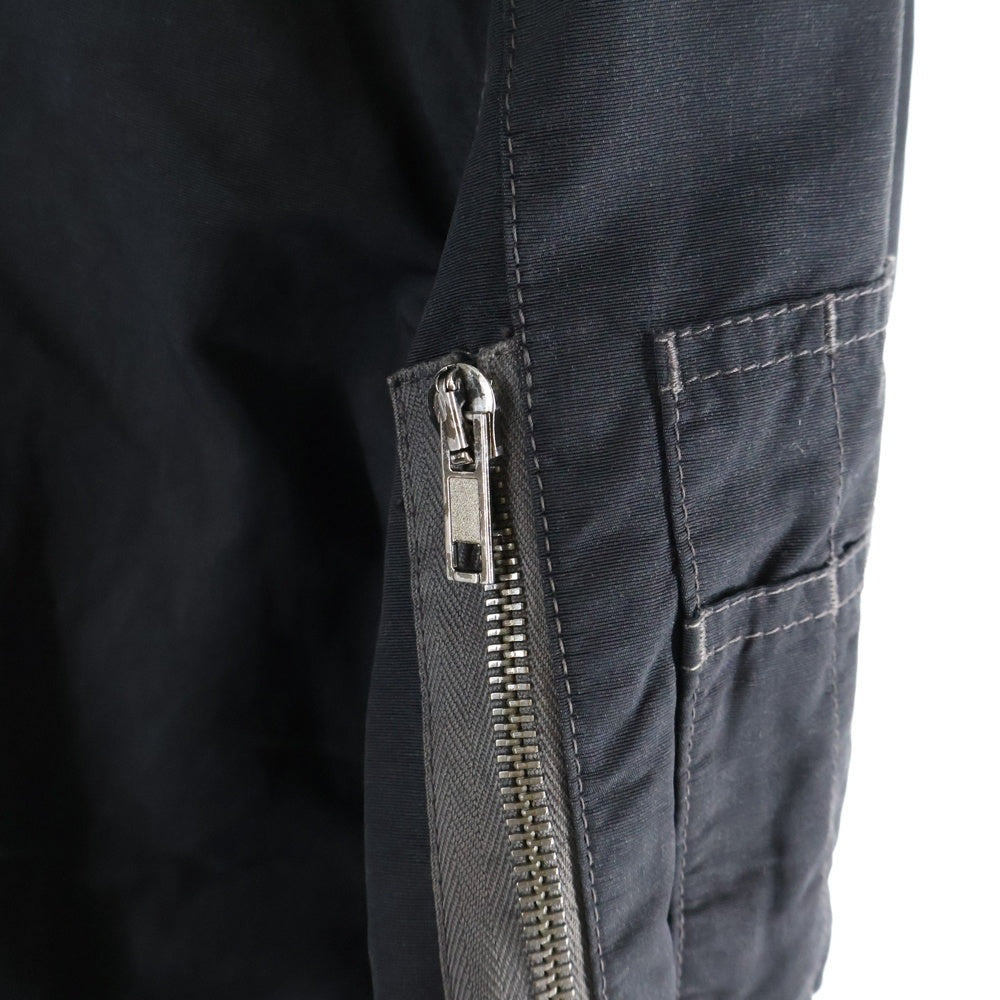 DRKSHDW(ダークシャドウ) 14AW Snap Button Nylon Jacket スナップボタンナイロンジャケット ボタンダウンナイロン中綿ジャケット DU14F4754-MUR ブラック