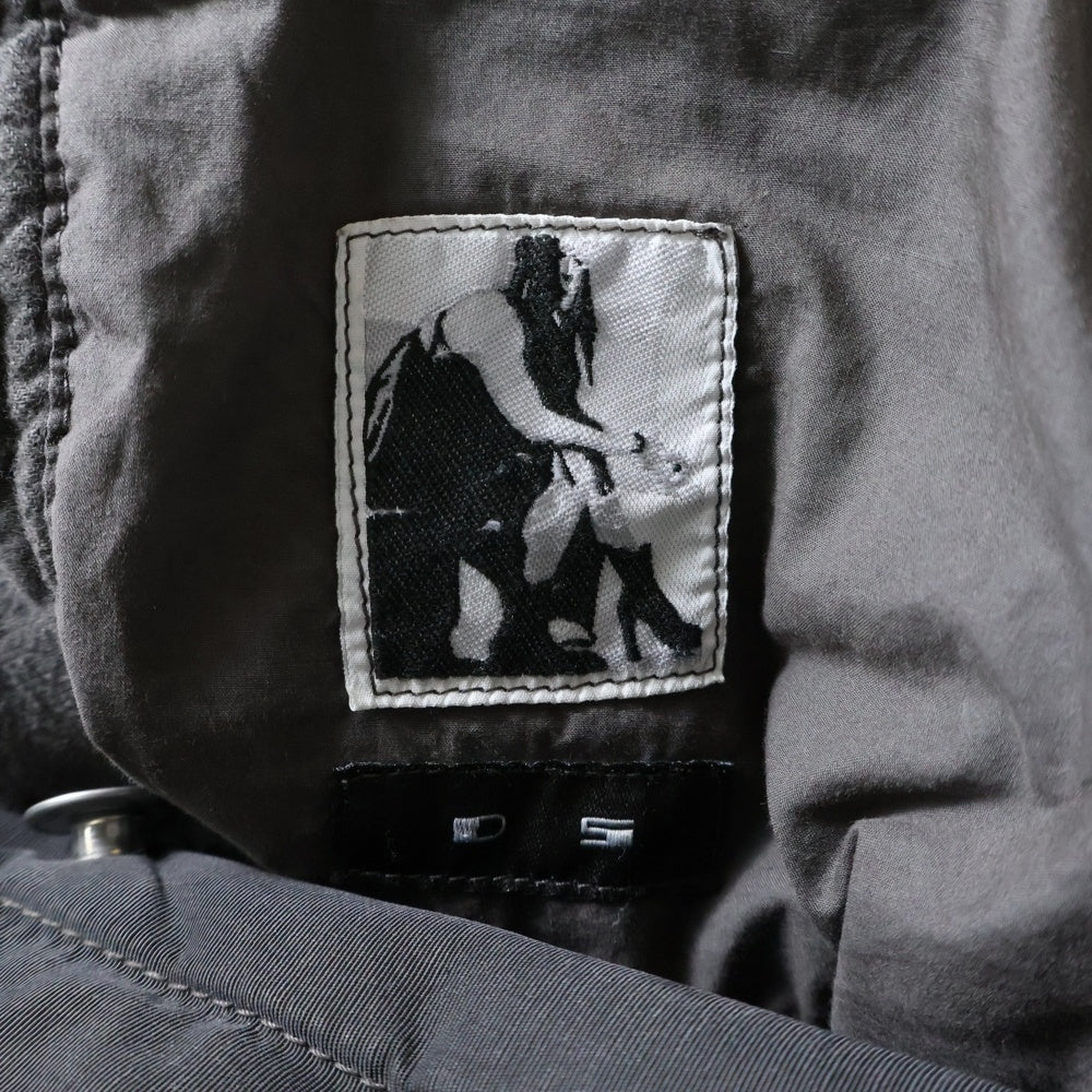 DRKSHDW(ダークシャドウ) 14AW Snap Button Nylon Jacket スナップボタンナイロンジャケット ボタンダウンナイロン中綿ジャケット DU14F4754-MUR ブラック