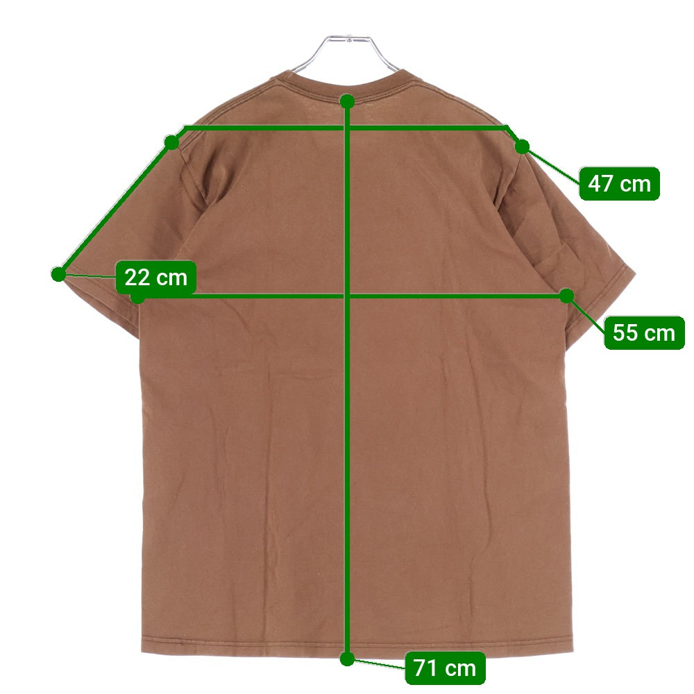 SUPREME(シュプリーム) 22AW Joie De Vivre Tee ジョイデビブレ クルーネックロゴプリント半袖Tシャツ カットソー ブラウン