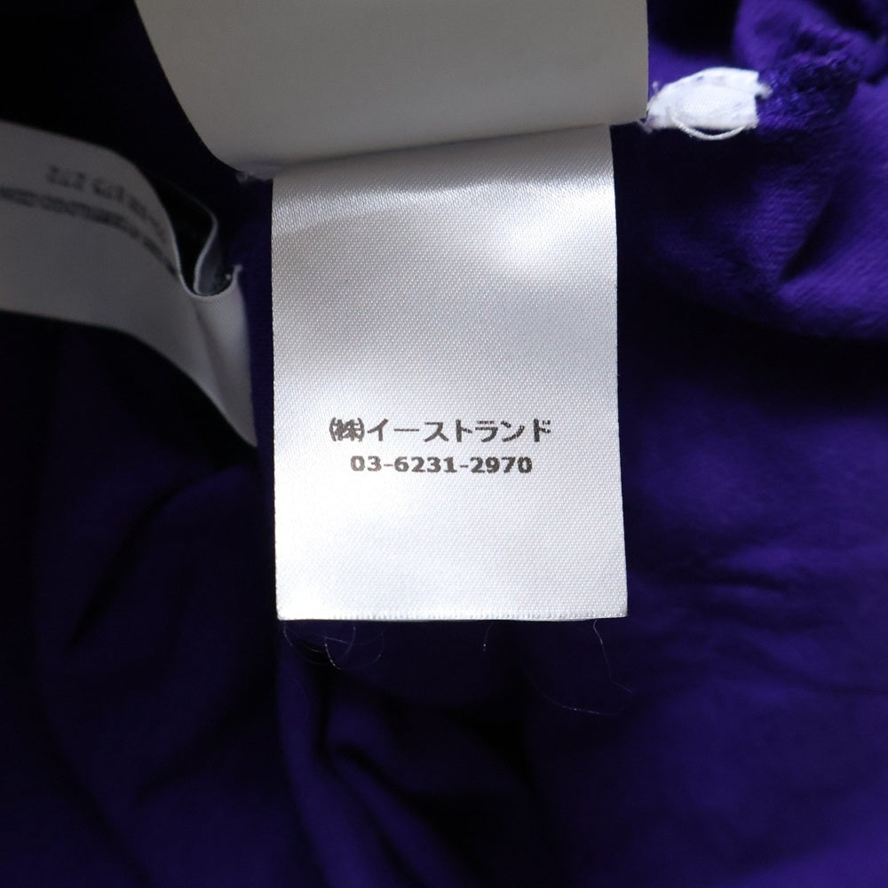 OFF-WHITE(オフホワイト) Back Spray Graffiti Allow T-Shirt バックスプレーグラフィティアローTシャツ ロゴプリントクルーネック半袖Tシャツ OMAA120S23JER003 パープル