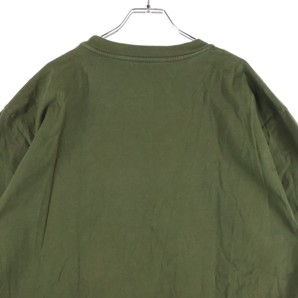 JIL SANDER +(ジルサンダープラス) Pack Tee パックT ロゴパッチクルーネック半袖Tシャツ KK PM ZI 7071 カーキ