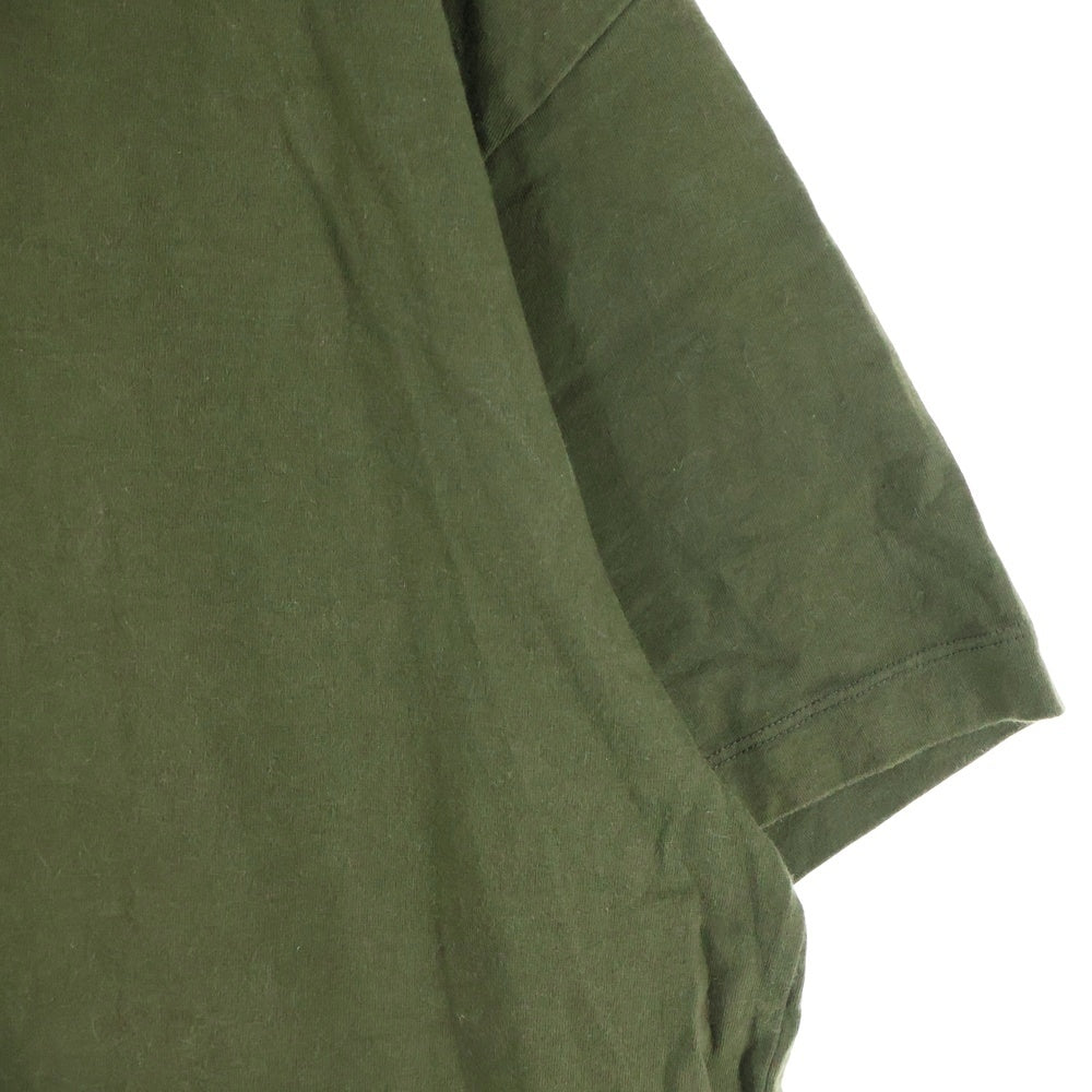 JIL SANDER +(ジルサンダープラス) Pack Tee パックT ロゴパッチクルーネック半袖Tシャツ KK PM ZI 7071 カーキ