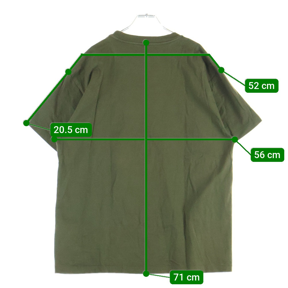 JIL SANDER +(ジルサンダープラス) Pack Tee パックT ロゴパッチクルーネック半袖Tシャツ KK PM ZI 7071 カーキ