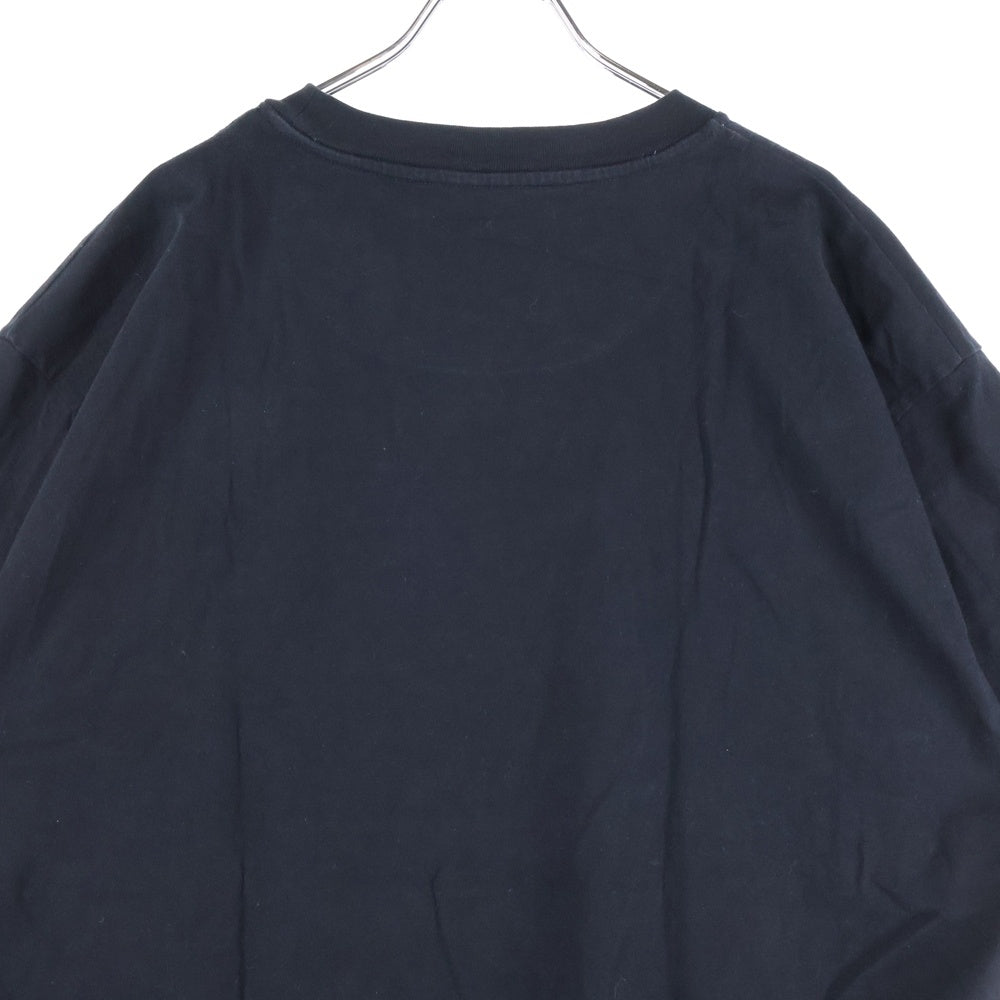 JIL SANDER +(ジルサンダープラス) Pack Tee パックT ロゴパッチクルーネック半袖Tシャツ KK PM ZI 7071 ブラック