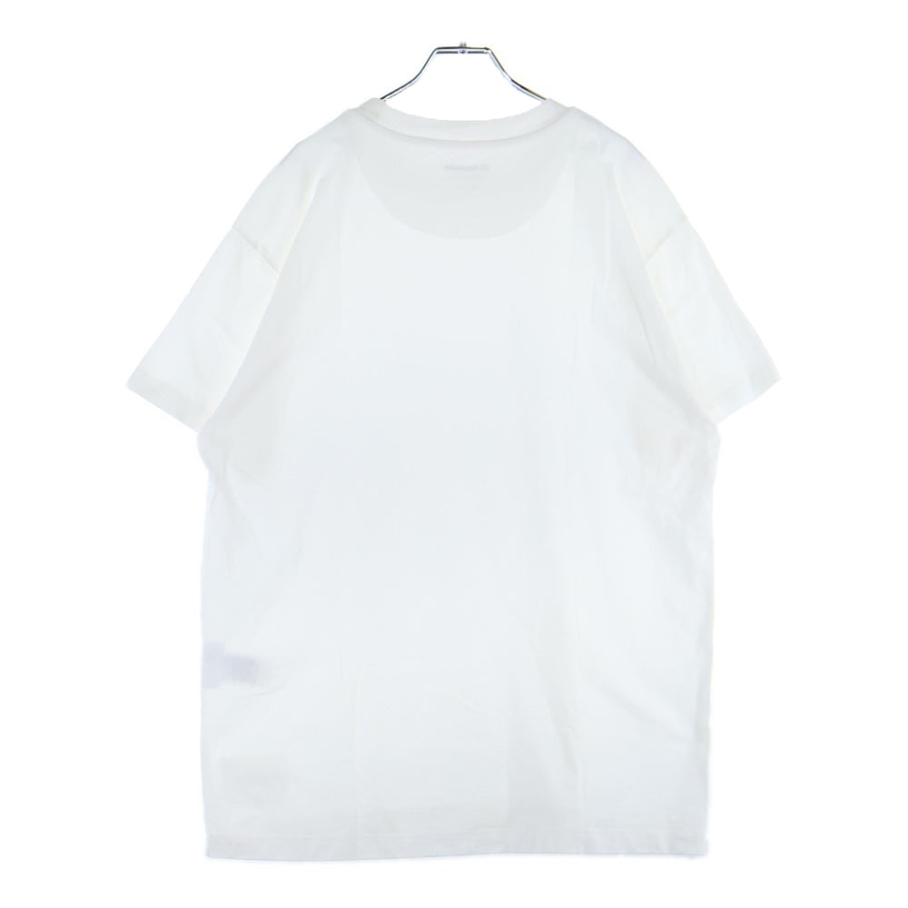 JIL SANDER +(ジルサンダープラス) 21AW Pack Tee パックT ロゴパッチクルーネック半袖Tシャツ KK PM ZI 0505 ホワイト