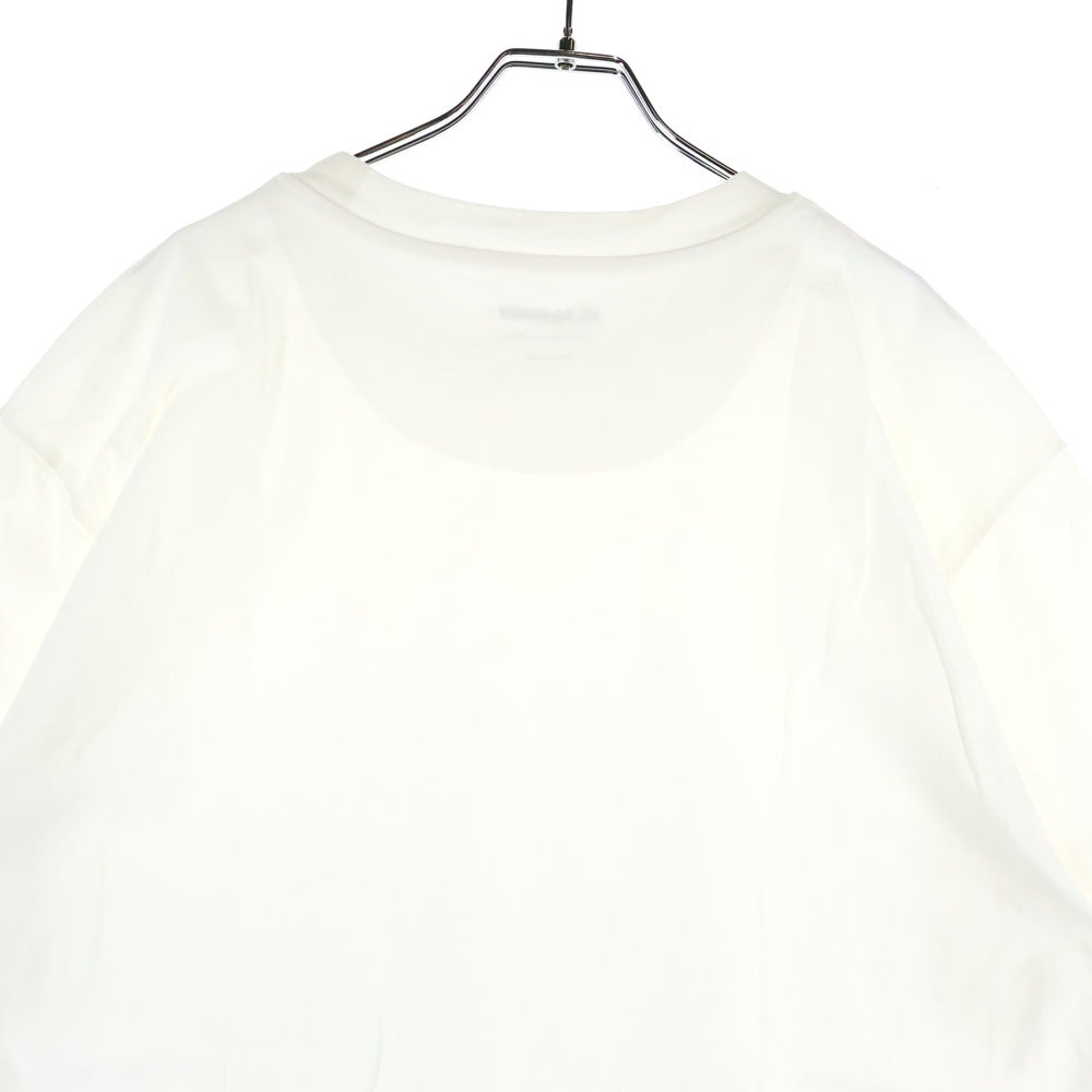 JIL SANDER +(ジルサンダープラス) 21AW Pack Tee パックT ロゴパッチクルーネック半袖Tシャツ KK PM ZI 0505 ホワイト