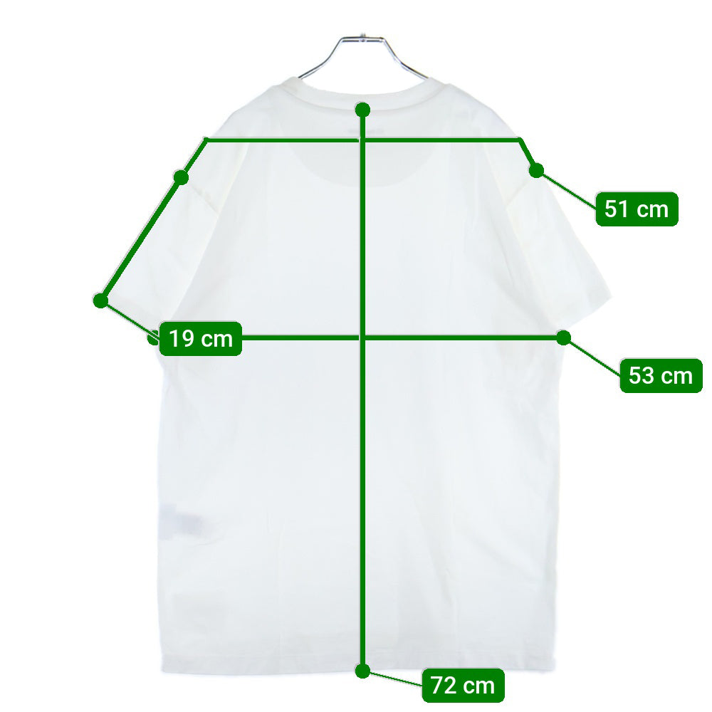 JIL SANDER +(ジルサンダープラス) 21AW Pack Tee パックT ロゴパッチクルーネック半袖Tシャツ KK PM ZI 0505 ホワイト