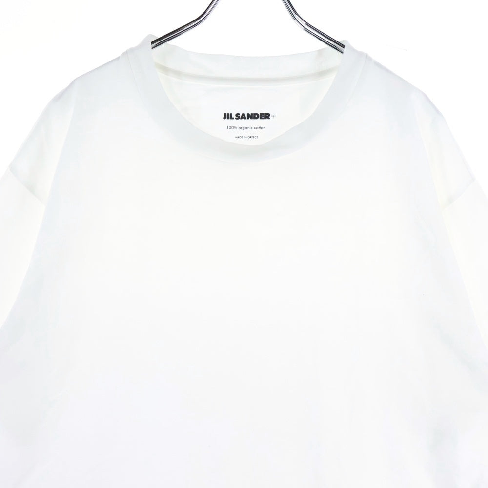 JIL SANDER +(ジルサンダープラス) Pack Tee パックT ロゴパッチクルーネック半袖Tシャツ KK PM ZI 0004 ホワイト