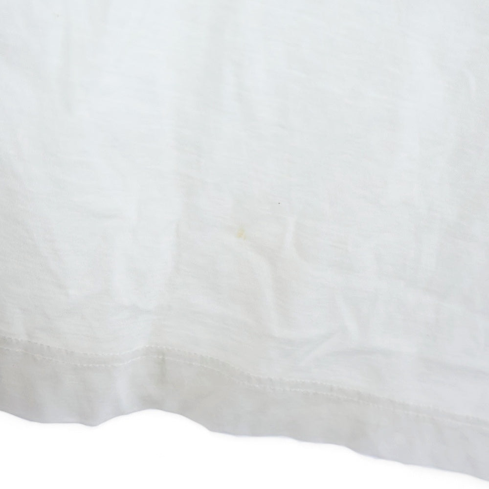 JIL SANDER(ジルサンダー) 19SS Oversized Drop Shoulder T-Shirts オーバーサイズドドロップショルダーTシャツ ロゴプリントクルーネック半袖Tシャツ KK JM YS 0001 ホワイト