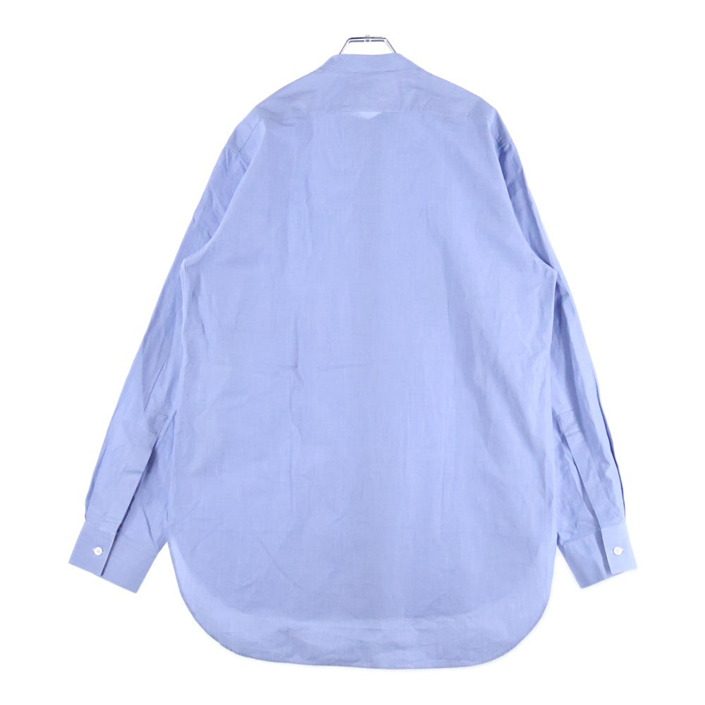 JIL SANDER(ジルサンダー) 20AW Embroidery Cotton Shirts エンブロイダリーコットンシャツ モチーフ刺?ボタンダウンコットン長袖シャツ JSMR741738 ブルー