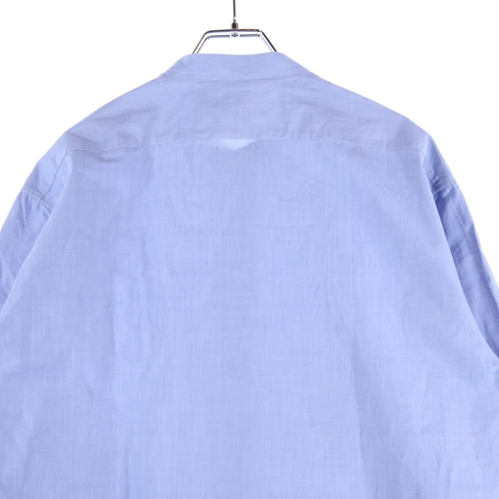 JIL SANDER(ジルサンダー) 20AW Embroidery Cotton Shirts エンブロイダリーコットンシャツ モチーフ刺?ボタンダウンコットン長袖シャツ JSMR741738 ブルー