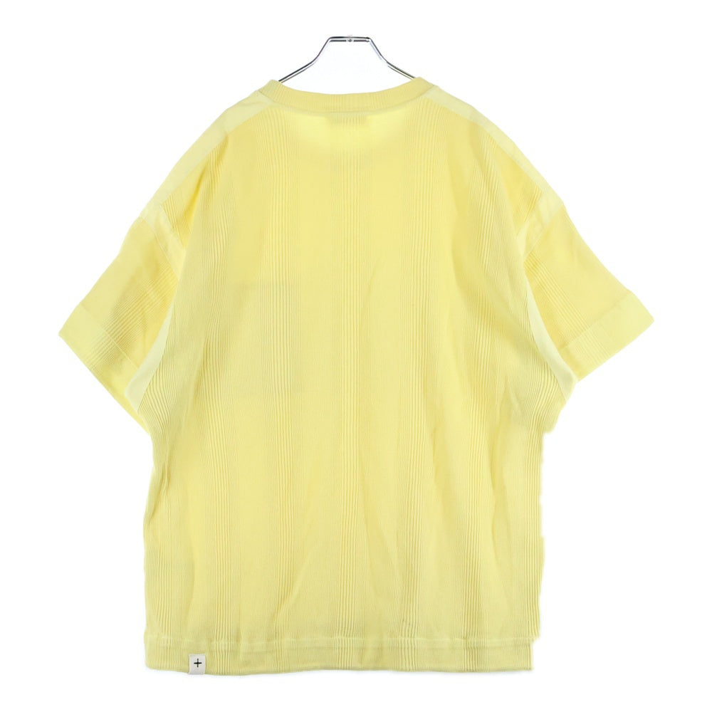 JIL SANDER +(ジルサンダープラス) Military Thermal T-Shirts ミリタリーサーマルTシャツ クルーネック半袖サーマルTシャツ JPUU707500 イエロー