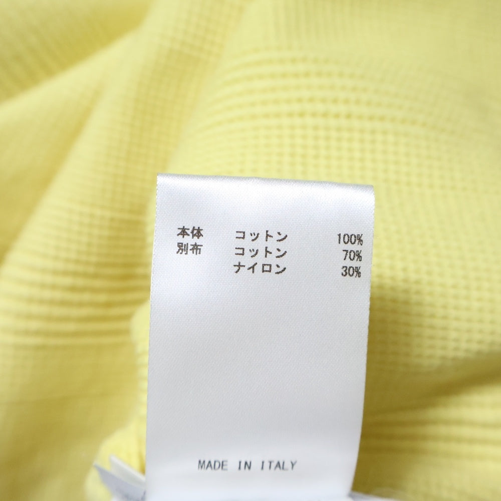 JIL SANDER +(ジルサンダープラス) Military Thermal T-Shirts ミリタリーサーマルTシャツ クルーネック半袖サーマルTシャツ JPUU707500 イエロー