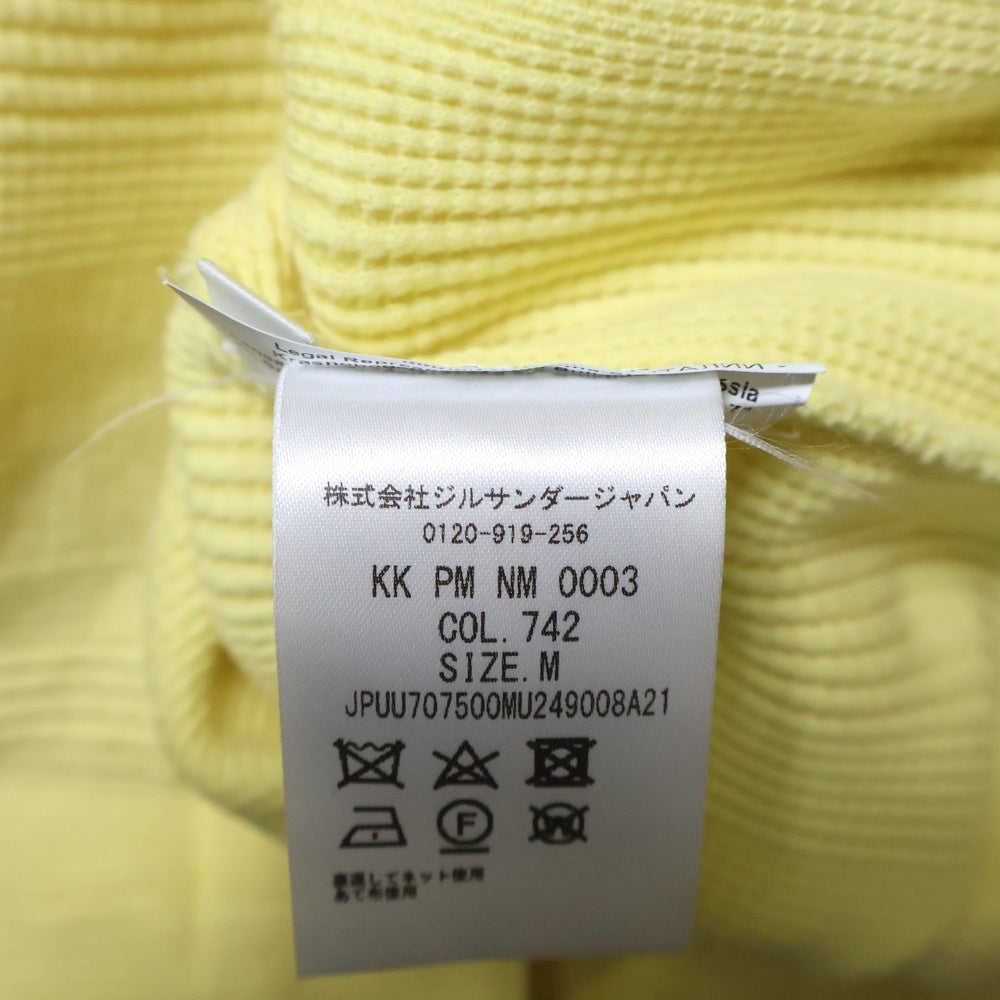 JIL SANDER +(ジルサンダープラス) Military Thermal T-Shirts ミリタリーサーマルTシャツ クルーネック半袖サーマルTシャツ JPUU707500 イエロー