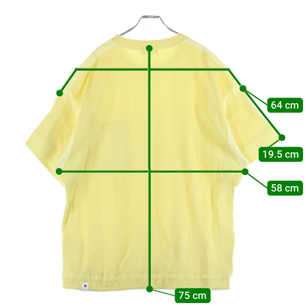 JIL SANDER +(ジルサンダープラス) Military Thermal T-Shirts ミリタリーサーマルTシャツ クルーネック半袖サーマルTシャツ JPUU707500 イエロー