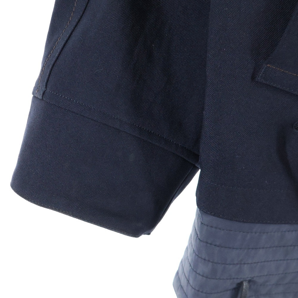 JIL SANDER(ジルサンダー) 20SS Avalon Drawstring Bomber Jacket アヴァロンドローストリングボンバージャケット 切替MA-1ジャケット JSMQ420401 ネイビー