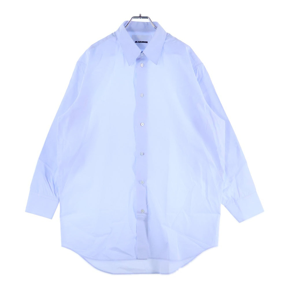 JIL SANDER(ジルサンダー) Cotton Button-down Shirts コットンボタンダウンシャツ 長袖シャツ HS JM BM 0019 ブルー