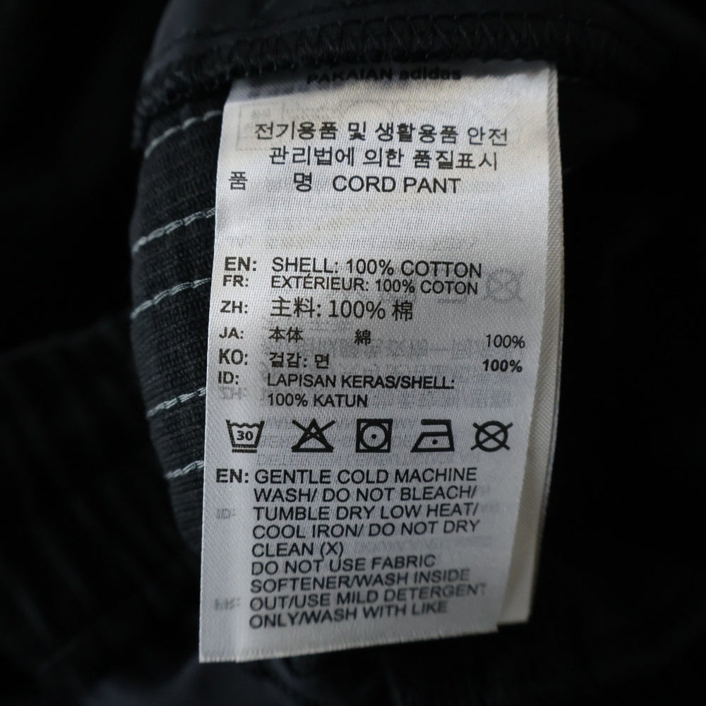 adidas(アディダス) コーデュロイ サイドライン トラック パンツ ブラック JX3107 938011