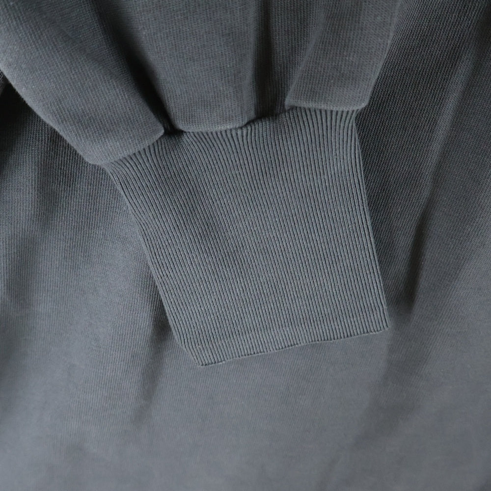 Maison Margiela 10(メゾン マルジェラ) 25SS ANTHRACITE POLO SHIRT MMサイドロゴプリント 長袖ポロシャツ グレー S51GL0056 M20096