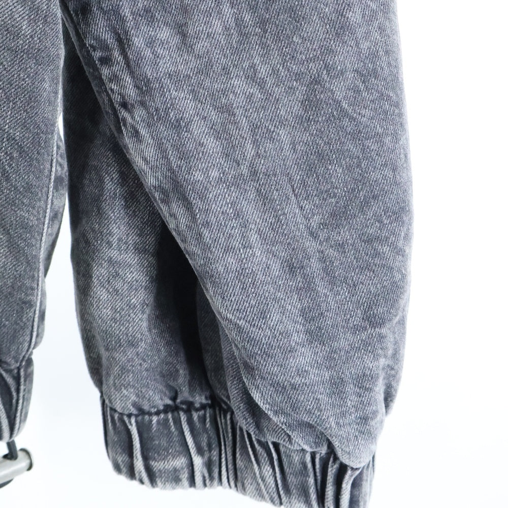 DIESEL(ディーゼル) D-OFFY-S フロントロゴ ジップアップ デニムブルゾン フーデッド ジャケット グレー A18343