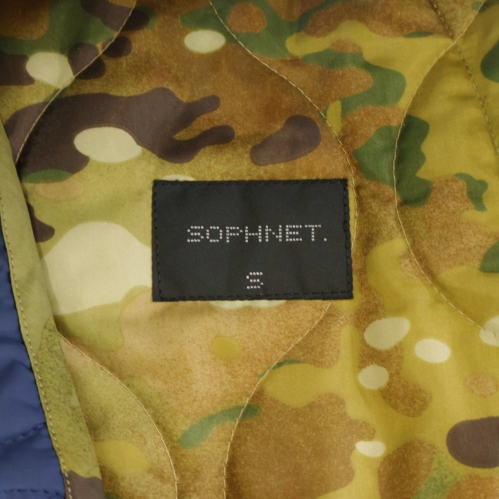 SOPHNET.(ソフネット) 3B Quilting Vest 3ボタンキルティングベスト 中綿ベスト SOPH-134034 カモ/ネイビー