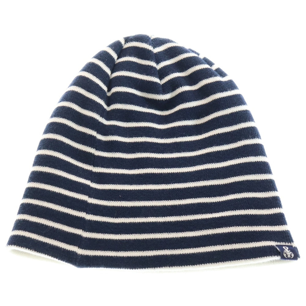 SOPHNET.(ソフネット) 16SS Boarder Knit Cap ボーダーニットキャップ ビーニー 帽子 SOPH-160134 ネイビー レディース