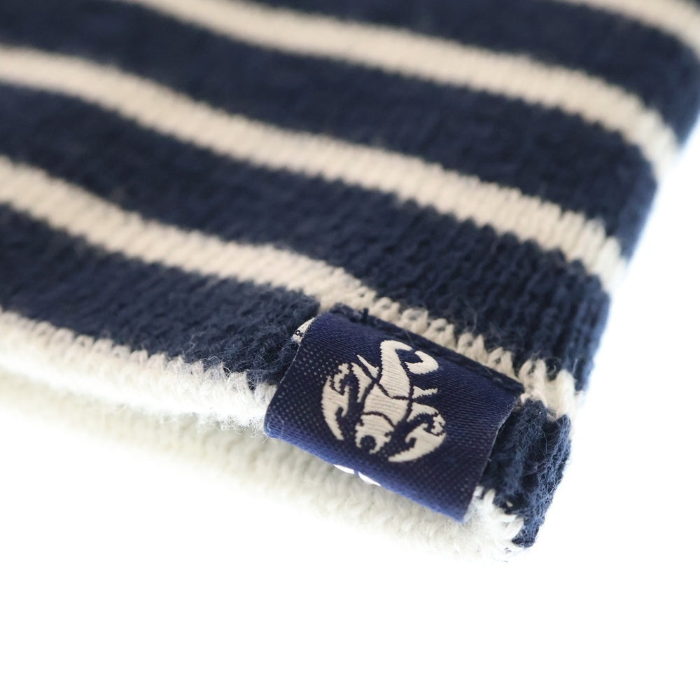 SOPHNET.(ソフネット) 16SS Boarder Knit Cap ボーダーニットキャップ ビーニー 帽子 SOPH-160134 ネイビー レディース