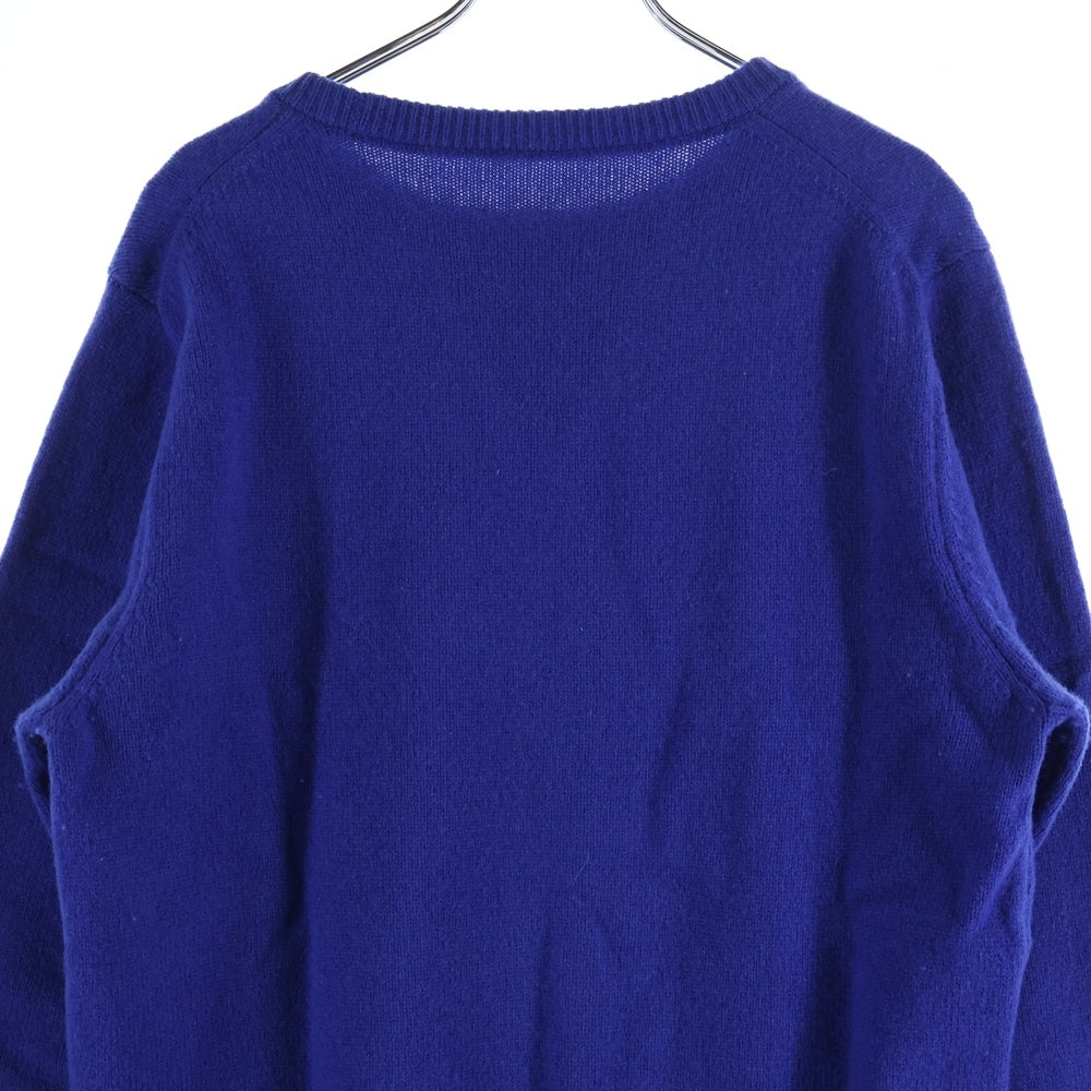 SOPHNET.(ソフネット) 15AW Lamb Wool Crew Neck Knit ラムウールクルーネックニット 長袖ニットセーター SOPH-156127 ブルー
