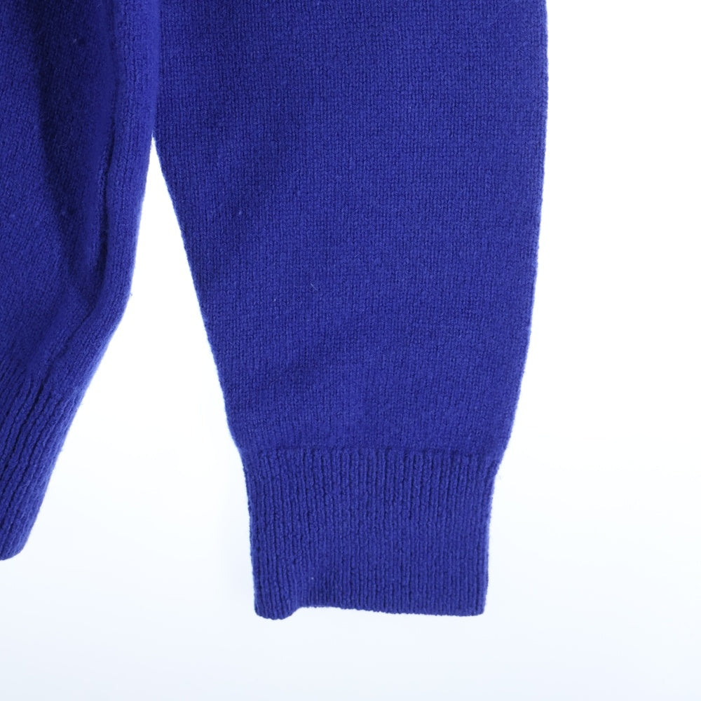 SOPHNET.(ソフネット) 15AW Lamb Wool Crew Neck Knit ラムウールクルーネックニット 長袖ニットセーター SOPH-156127 ブルー