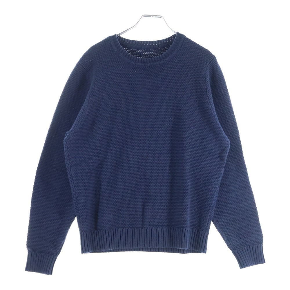 SOPHNET.(ソフネット) 15SS Waffle Knit Sweater ワッフルニットセーター クルーネック長袖ニットセーター SOPH-150116 ネイビー